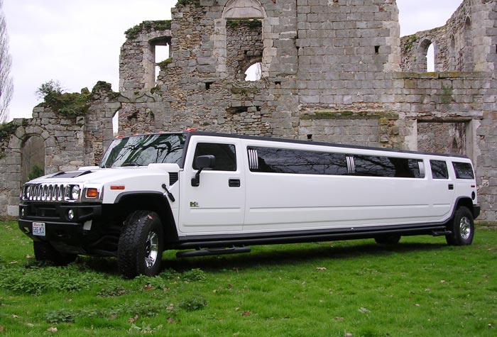 MARIAGE EN LIMOUSINE HUMMER H2 (BLANCHE - 12 Mètres)